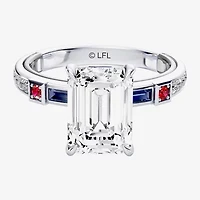 R2-D2 (F / Si1) Womens 3 1/5 Ct. T.W. Lab Grown White Diamond 10K Gold Star Wars Side Stone Engagement Ring