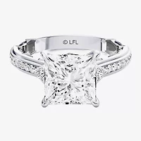 Darth Vader (F / Si1) Womens 3 1/3 Ct. T.W. Lab Grown White Diamond 10K Gold Star Wars Side Stone Engagement Ring