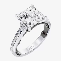 Darth Vader (F / Si1) Womens 3 1/3 Ct. T.W. Lab Grown White Diamond 10K Gold Star Wars Side Stone Engagement Ring