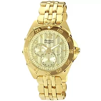 Armitron® Mens Gold-Plated Chronograph Watch