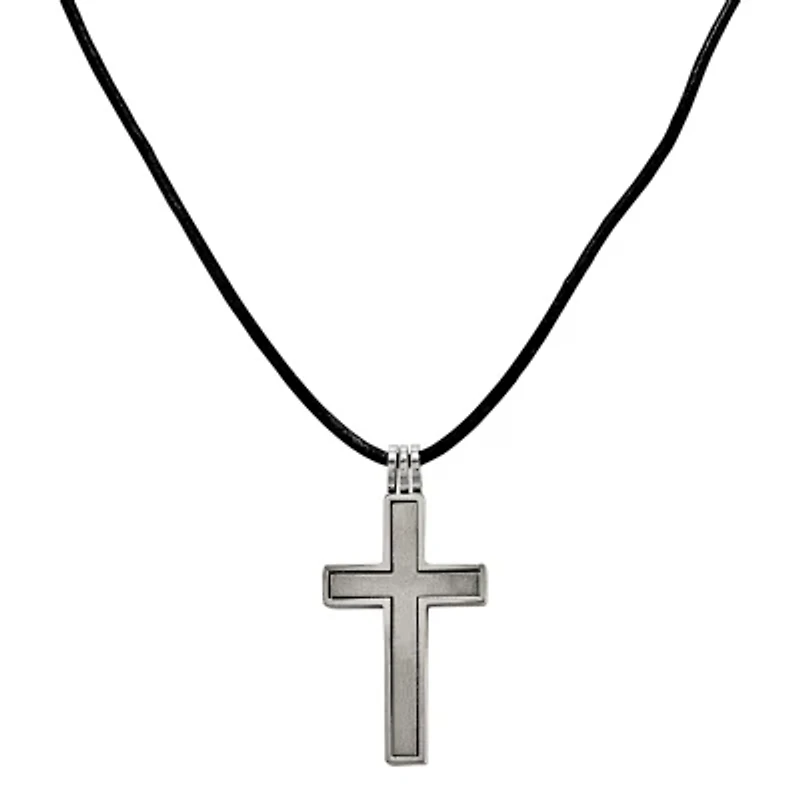 Mens Titanium Cross Pendant