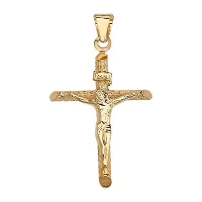 Unisex Adult 14K Gold Cross Pendant