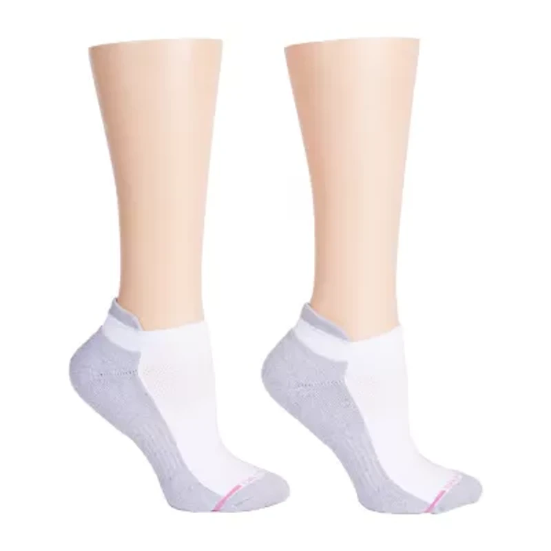 Dr.Motion Womens 2 Pair Low Cut Socks