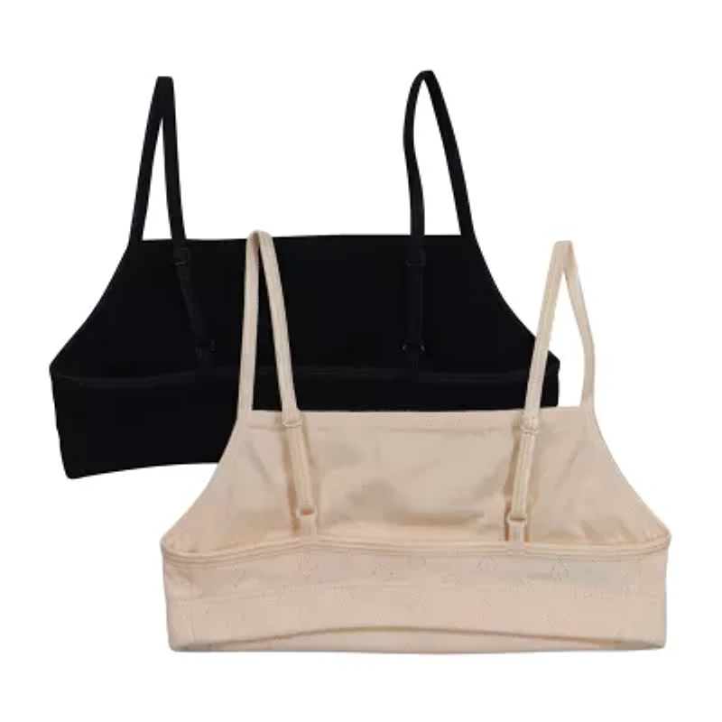 Hanes Little & Big Kid Girls Light Support 2-pc. Bralette Rjh2008c-As3