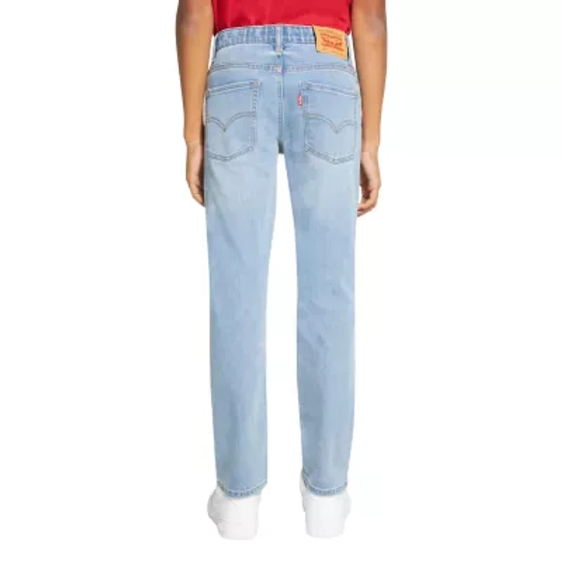 Levi's Big Kid Boys Adjustable Waist Mid Rise 511 Slim Fit Jean