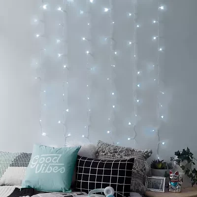 West & Arrow Cool White LED Curtain Light 96