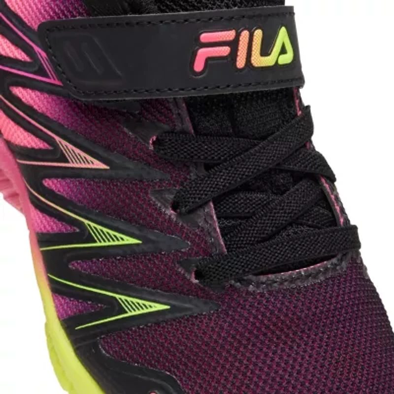 FILA Fantom 8 Strap Little Kid Girls Running Shoes