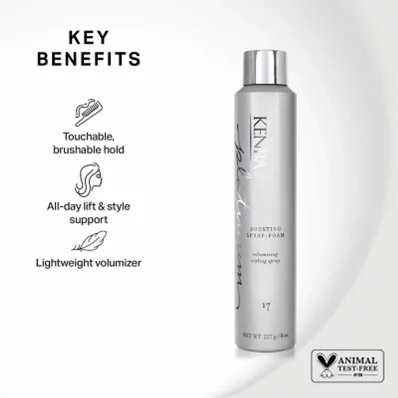 Kenra Professional Platinum Boosting Spray Foam Hair Mousse 8 oz.