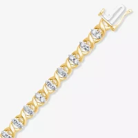 2 CT. T.W. Genuine Diamond 14K Yellow Gold Bracelet