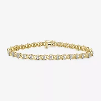 2 CT. T.W. Genuine Diamond 14K Yellow Gold Bracelet