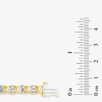 2 CT. T.W. Genuine Diamond 14K Yellow Gold Bracelet
