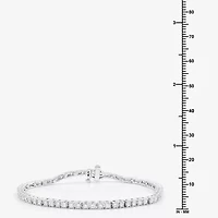 (H-I / Si2-I1) 3 CT. T.W. Lab Grown White Diamond 10K or 14K Yellow Gold Tennis Bracelet