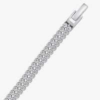 Womens 5 CT. T.W. Lab Grown White Diamond 10K Gold 7.5 Inch Tennis Bracelet