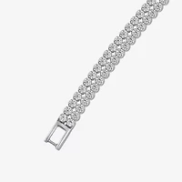 Womens 5 CT. T.W. Lab Grown White Diamond 10K Gold 7.5 Inch Tennis Bracelet