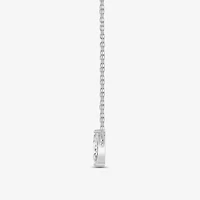 (F / Si2) Womens 1 CT. T.W. Lab Grown White Diamond 10K Gold 18 Inch Pendant Necklace