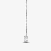 (F / Si2) Womens 1 CT. T.W. Lab Grown White Diamond 10K Gold 18 Inch Pendant Necklace
