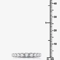 (H-I / I1) Womens 4 CT. T.W. Lab Grown White Diamond 10K Gold Pear Side Stone Halo Bridal Set