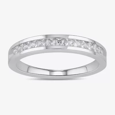(F / Si2) Womens 1/2 CT. T.W. Lab Grown White Diamond 10K Gold Band