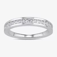 (F / Si2) Womens 1/2 CT. T.W. Lab Grown White Diamond 10K Gold Band