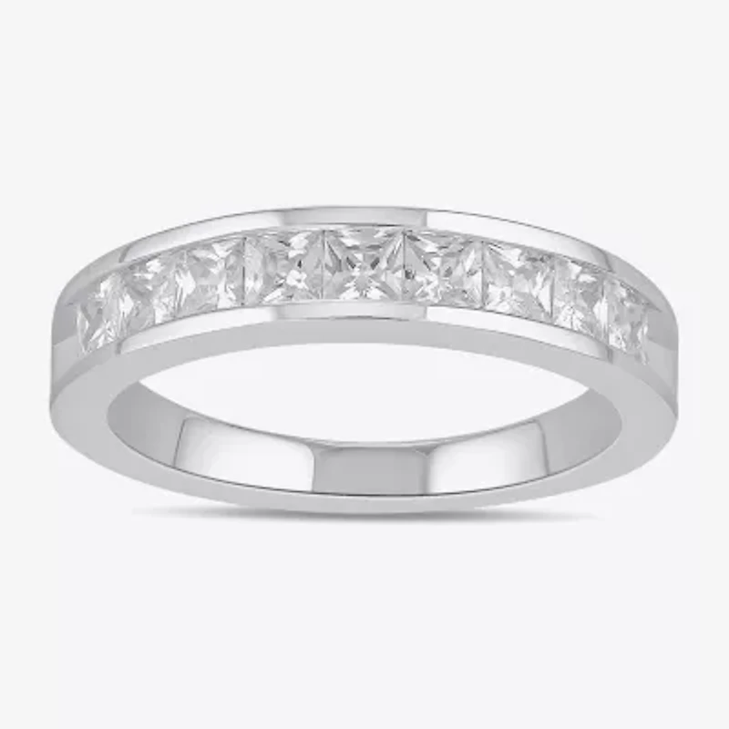 (F / Si2) Womens 1 CT. T.W. Lab Grown White Diamond 10K Gold Band