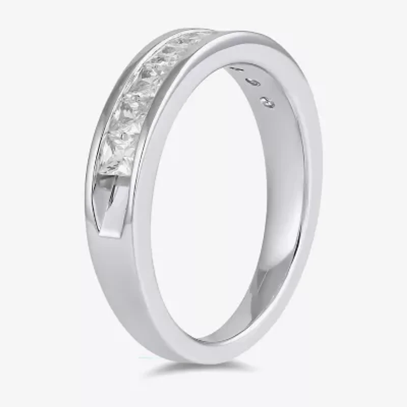 (F / Si2) Womens 1 CT. T.W. Lab Grown White Diamond 10K Gold Band