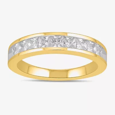 (F / Si2) Womens 1 CT. T.W. Lab Grown White Diamond 10K Gold Band