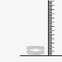 Womens 1/2 CT. T.W. Natural White Diamond 14K Gold Wedding Ring Guard