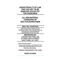 Queen Street Blythe Black & Gold Rectangular Throw Pillow