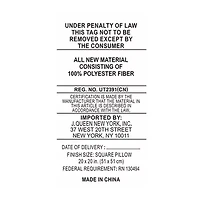 Queen Street Branson Black & Gold Square Throw Pillow