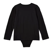 Thereabouts Little & Big Kid Boys Bodysuit Closure Easy-on + Easy-off Adaptive Crew Neck Long Sleeve