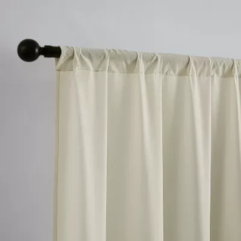 TRU-BARRIER Sheerbarrier Privacy Rod Pocket Sheer Set of 2 Curtain Panel
