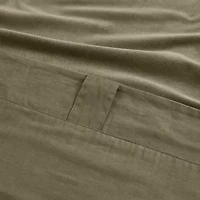 Brooklyn Loom Matte Cotton Velvet Rod Pocket Room Darkening Set of 2 Curtain Panel