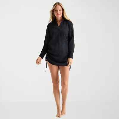 Sonnet Shores Womens Dress Swimsuit Cover-Up