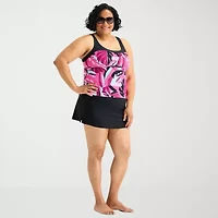 ZeroXposur Womens Comfort Straps Plus Tankini Swimsuit Top