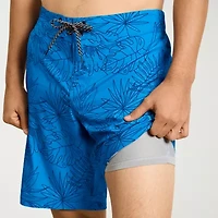 Hurley Mens Drawstring Waist 9 1/2" Ombre Swim Trunks