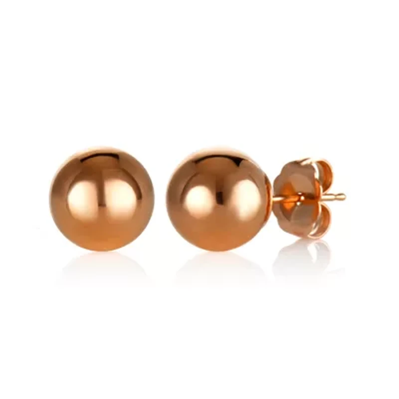 14K Gold 8mm Stud Earrings