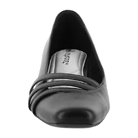 Easy Street Entice Womens Square Stiletto Heel Pumps
