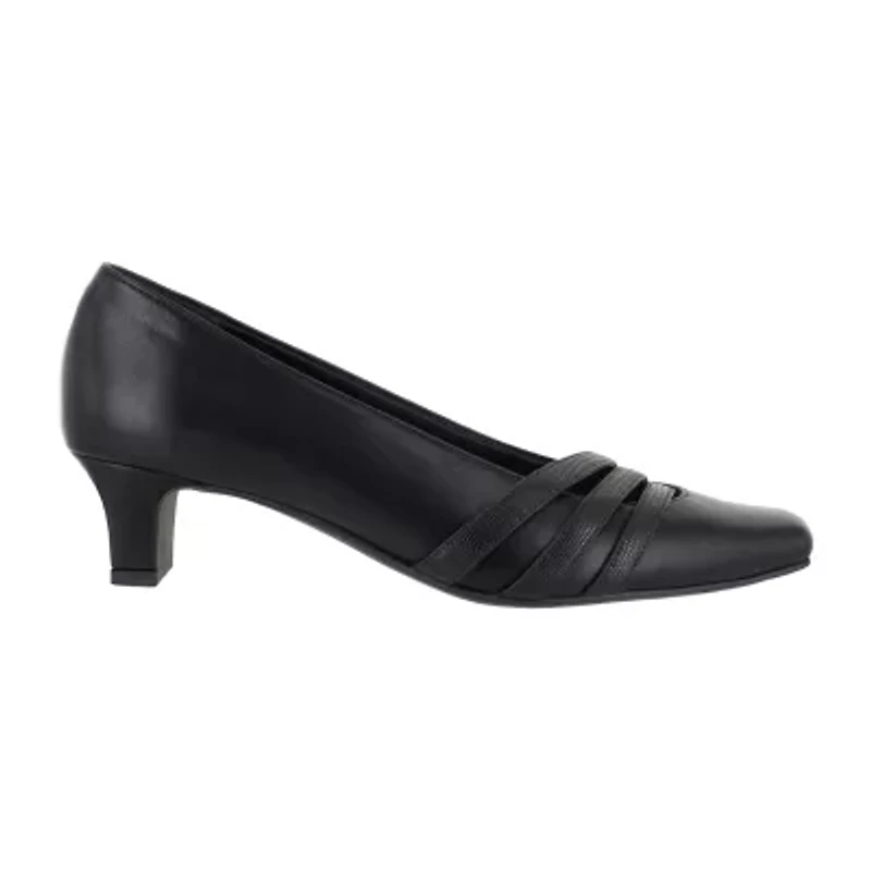 Easy Street Entice Womens Square Stiletto Heel Pumps