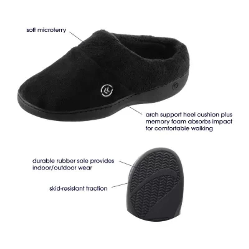 Isotoner Hoodback Womens Clog Slippers