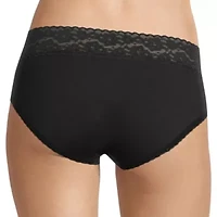 Arizona Body Cotton with Lace Hipster Panty
