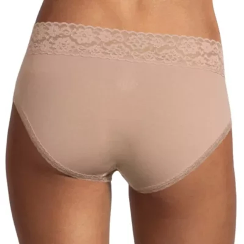 Arizona Body Cotton with Lace Hipster Panty