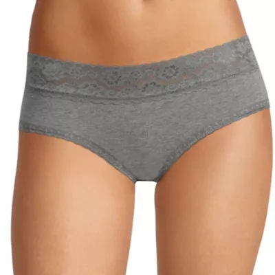 Arizona Body Cotton with Lace Hipster Panty