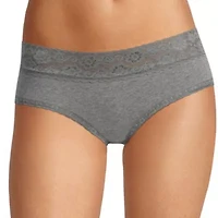 Arizona Body Cotton with Lace Hipster Panty