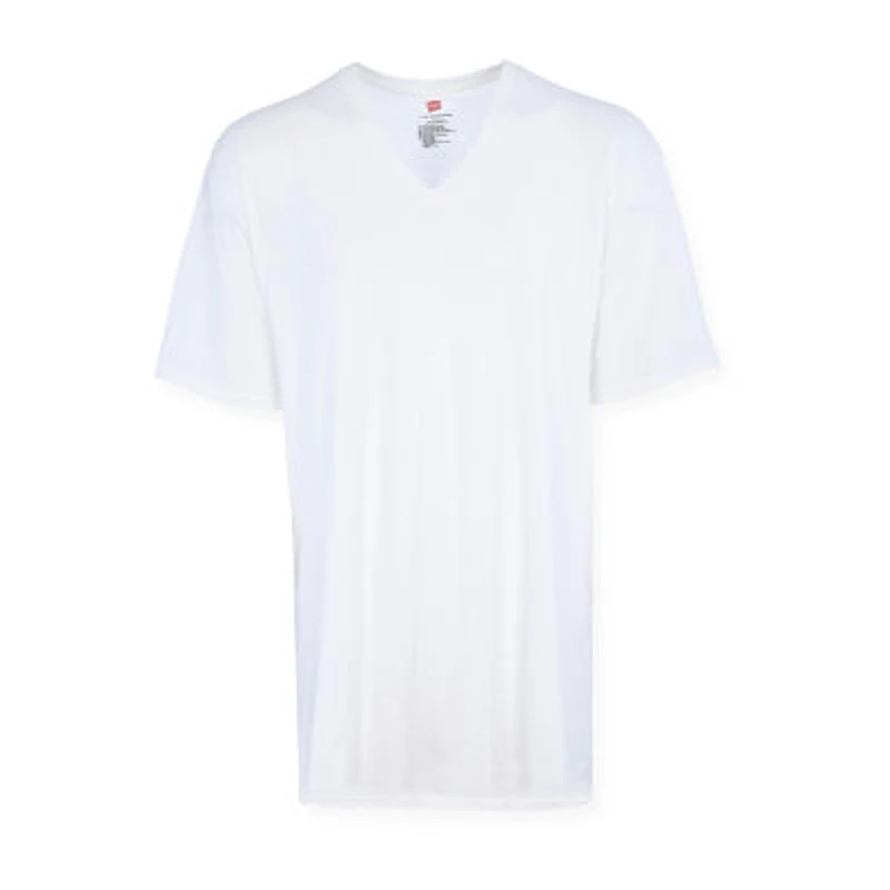 Hanes Fresh Iq Mens 5 Pack Short Sleeve V Neck T-Shirt Big and Tall