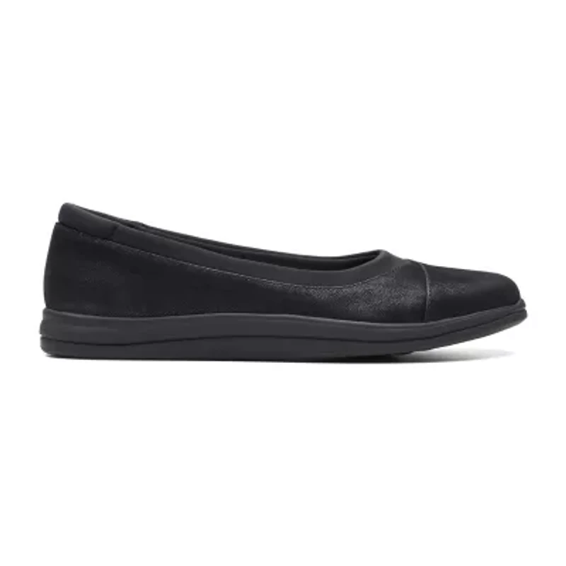 Clarks Cloudsteppers Breeze Ayla Womens Round Closed Toe Slip-On Shoe
