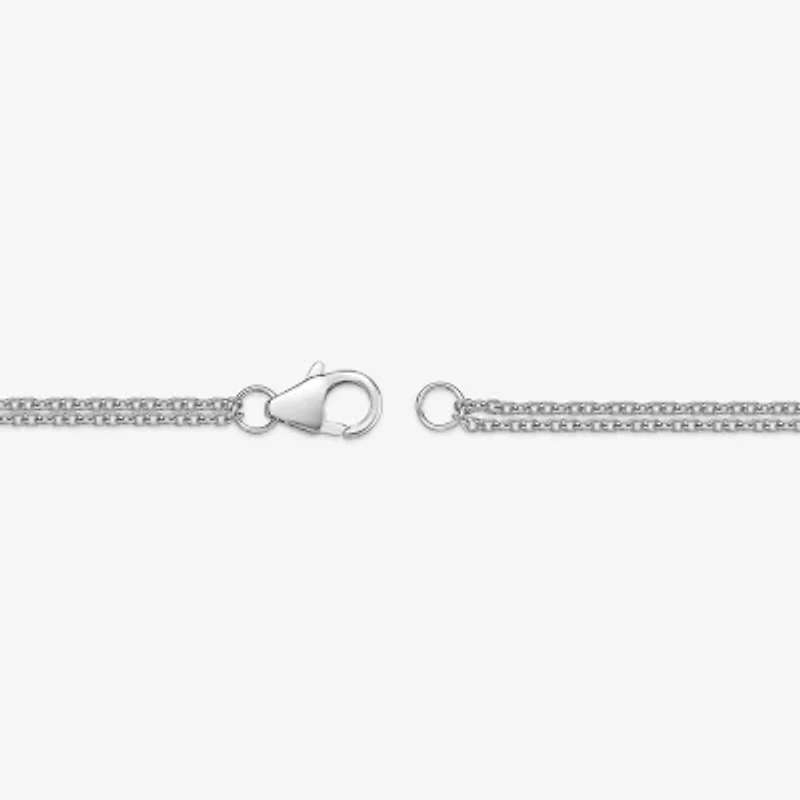 Womens Genuine Black Onyx Sterling Silver Round 18 Inch Pendant Necklace