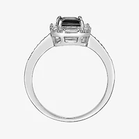 Womens Genuine Black Onyx Sterling Silver Cocktail Ring