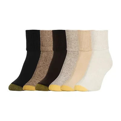 Gold Toe Womens 6 Pair Turncuff Socks