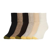 Gold Toe Womens 6 Pair Turncuff Socks