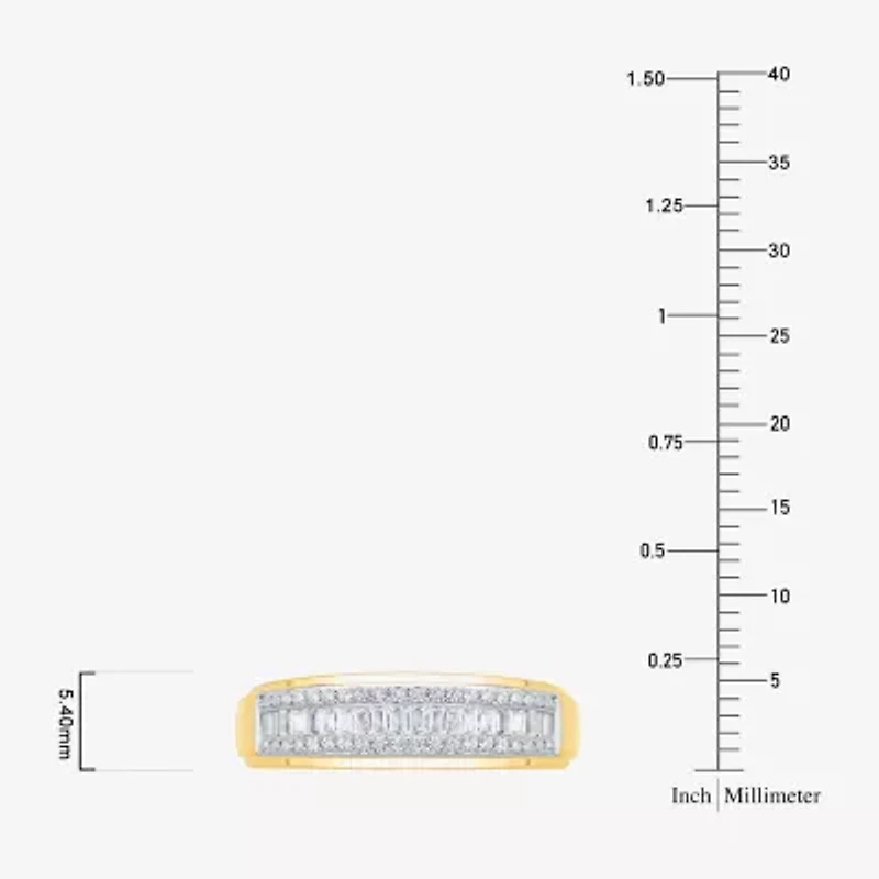 Womens 3/4 CT. T.W. Natural White Diamond 10K Two Tone Gold Marquise Side Stone Halo Bridal Set